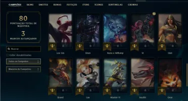 Ferro 1 com 47 Champs e 12 Skins