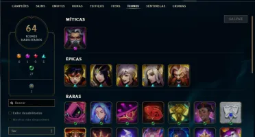 Ferro 1 com 47 Champs e 12 Skins