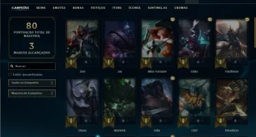 Ferro 1 com 47 Champs e 12 Skins