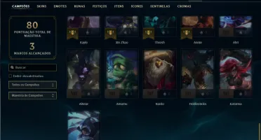 Ferro 1 com 47 Champs e 12 Skins