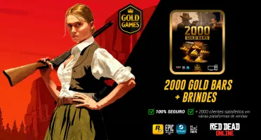 2000 Gold Bars Para Red Dead Online (Para PC) + Brindes
