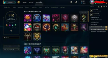 Conta Platina 3 (55 skins - 118 champs - +4 anos)
