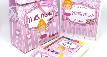 Kit Colorir e Modelar Bailarina com Sacolinha
