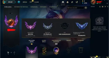 CONTA LOL MESTRE PREÇO NEGOCIÁVEL, 25 PDL POR JOGO