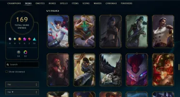 Conta Lol 169 Skins|464 Rp|Todos Os Bonecos|Unranked