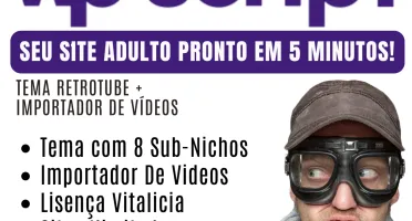 Tema Adulto + Plugin Importador De Videos Em Massa Original
