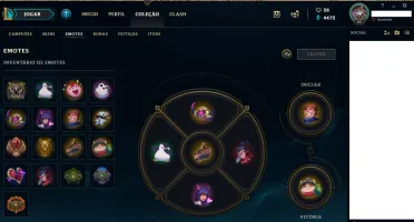 Conta League of Legends com 185 Skins