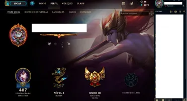 Conta League of Legends com 185 Skins