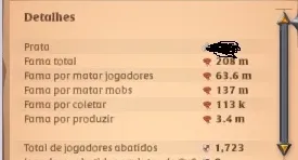 Conta Albion Coleta t6 bem specada/Fama pvp