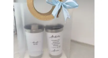 Kit 2 Copos Térmicos e Sacola Personalizados