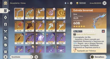 Conta Genshin Impact end game