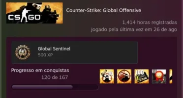 Conta steam level 24 e com csgo e futsoccer