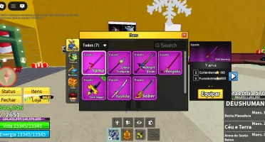 Blox Fruits - GH MAX - Buddha - Mini Yoru - Capa Natalina...