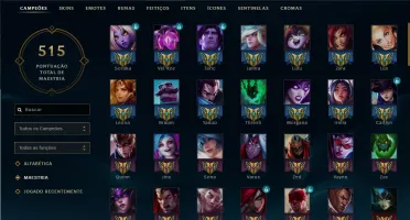 Conta LOL Gold IV FULL CHAMP 362 Skins
