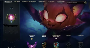 Conta de lol mestre com 17K EA