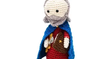 São Pedro em amigurumi