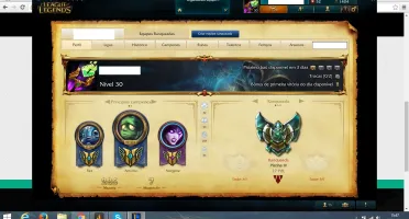 Conta League of Legends Platina 4