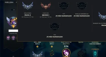 Prata 2 com TODOS os Champs e 151 Skins ( SUP / ADC )
