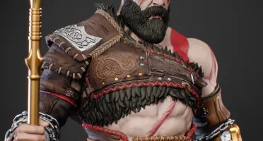 Kratos God Of War 3d stl