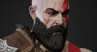Kratos God Of War 3d stl