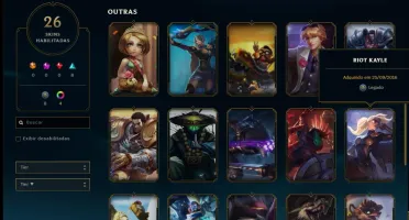 CONTA LEVEL 162, ELO GOLD 3 - SERVIDOR BRASILEIRO - 2016