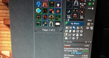 Tibia acc main Talera, varios chars
