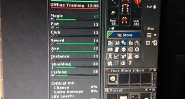 Tibia acc main Talera, varios chars