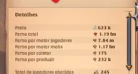 Conta albion online 1.1BN de fama
