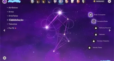 Conta Genshin Impact AR 58 - Muitos 5 estrelas