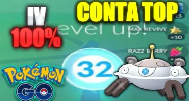 CONTA POKEMON GO LV 32 COM 12 POKEMON IV 100% + 3 POKE SHINY