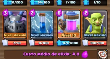 Conta clash Royale Nível 12