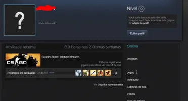 Conta Steam com CSGO PRIME medalha de lealdade
