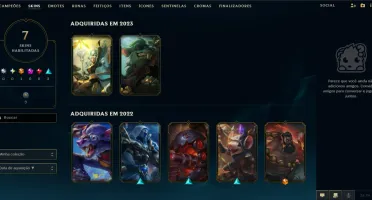 Conta LOL, Unranked, Nível 34, com 42 Champs, Skin Ultimate