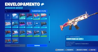 conta fortnite com algumas skins