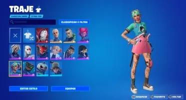 conta fortnite com algumas skins