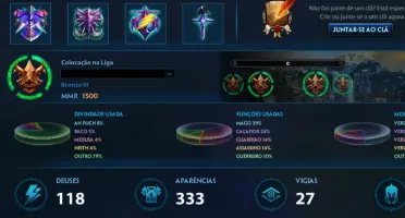 Conta Smite lvl 131