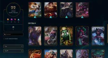 CONTA LV 80 COM 67 CHAMPIONS E 22 SKINS (LUX ELEMENTALIST)