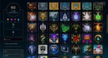 CONTA LV 80 COM 67 CHAMPIONS E 22 SKINS (LUX ELEMENTALIST)