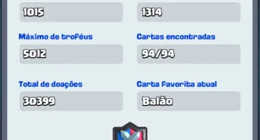 Conta Mestre Clash Royale nv11 com 200k ouro e muito mais