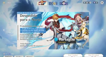 Conta Genshin, ar 20, Keqing e Cortador de Jade Primordial