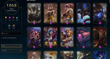 CONTA DE LOL 1068 SKINS - Diamante 3