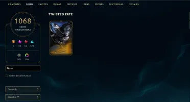 CONTA DE LOL 1068 SKINS - Diamante 3