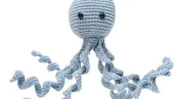 Polvo Newborn Azul Amigurumi