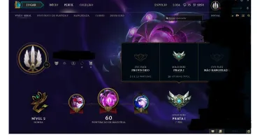 CONTA LEAGUE OF LEGENDS PRATA 1 BARATA!!!