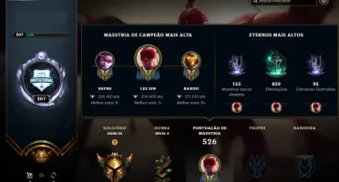 LVL 207 | 182 SKINS | 148 CAMPEÕES