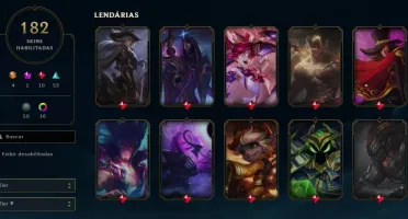 LVL 207 | 182 SKINS | 148 CAMPEÕES