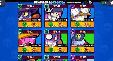 Conta Full Brawl Stars Todos Pontos Estelares e Acessórios