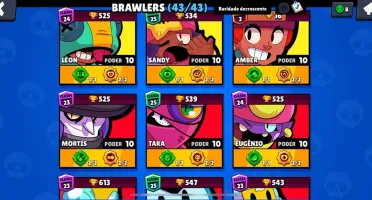 Conta Full Brawl Stars Todos Pontos Estelares e Acessórios