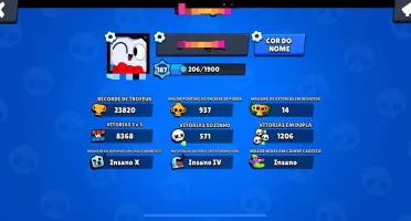 Conta Full Brawl Stars Todos Pontos Estelares e Acessórios