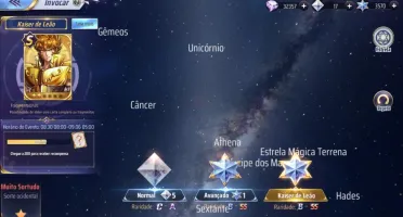 Saint seiya Awakening com mais de 3500 Gemas Avançadas